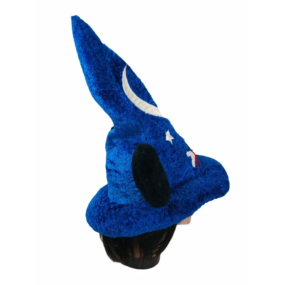 Disney Parks Mickey Mouse Fantasia Hat Sorcerer Wizard Plush Ears Hat Youth Size